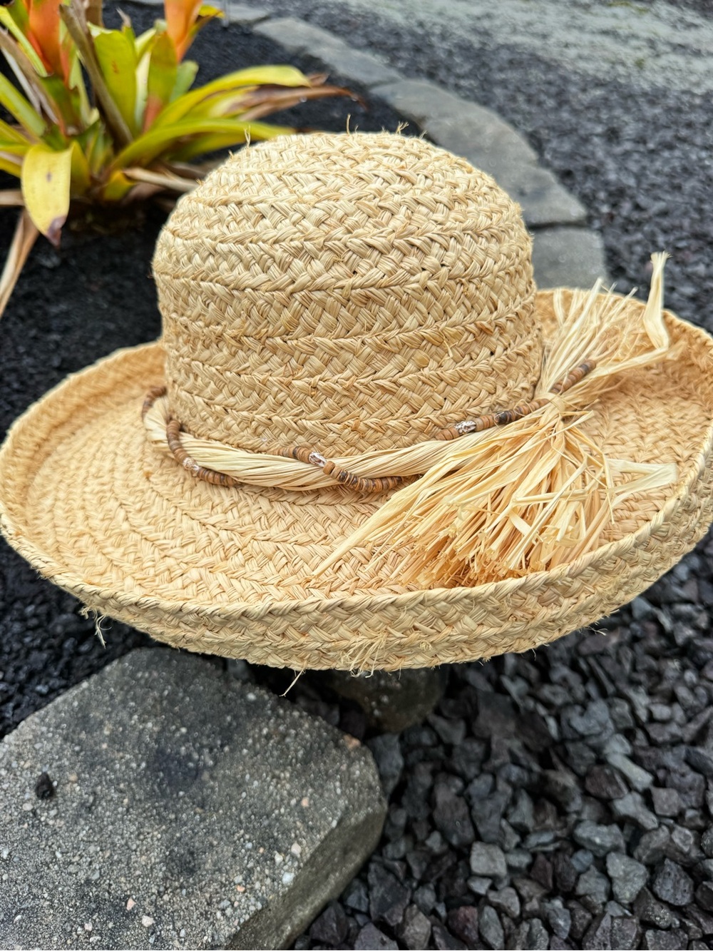 Scala Collection Raffia Straw Sun Hat Beach Resort Boho One Size - Picture 5 of 9